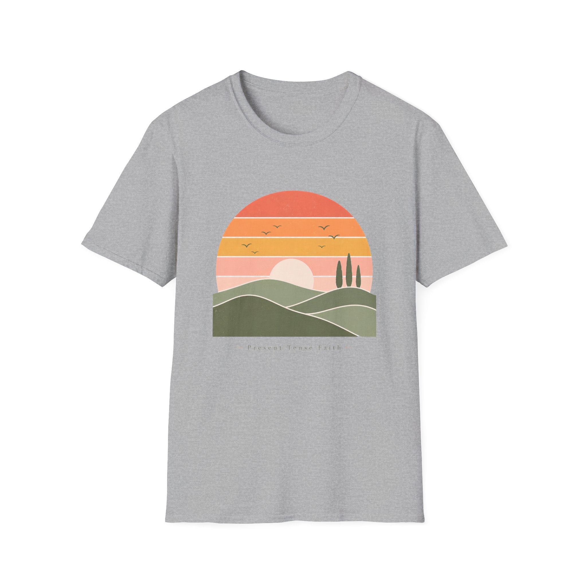 Retro Sun and Hills T-Shirt