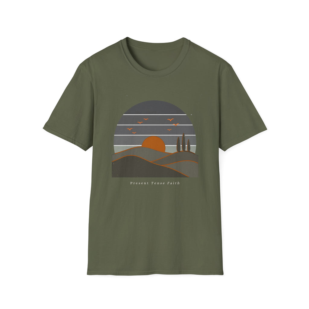 Retro Sun and Hills T-Shirt