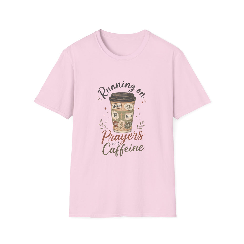 Running on Prayers Caffeine T-Shirt