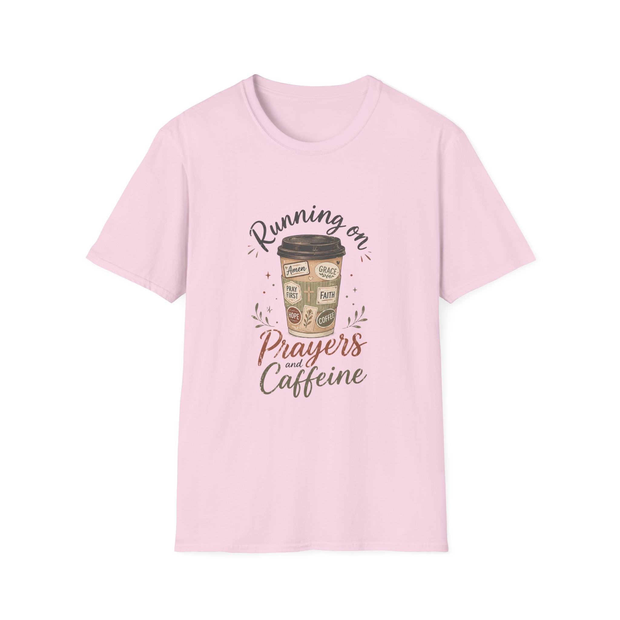 Running on Prayers Caffeine T-Shirt