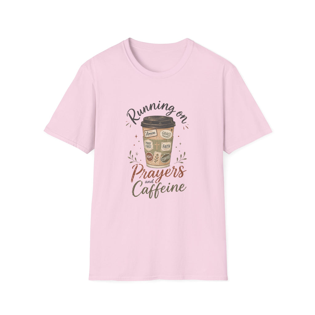 Running on Prayers Caffeine T-Shirt