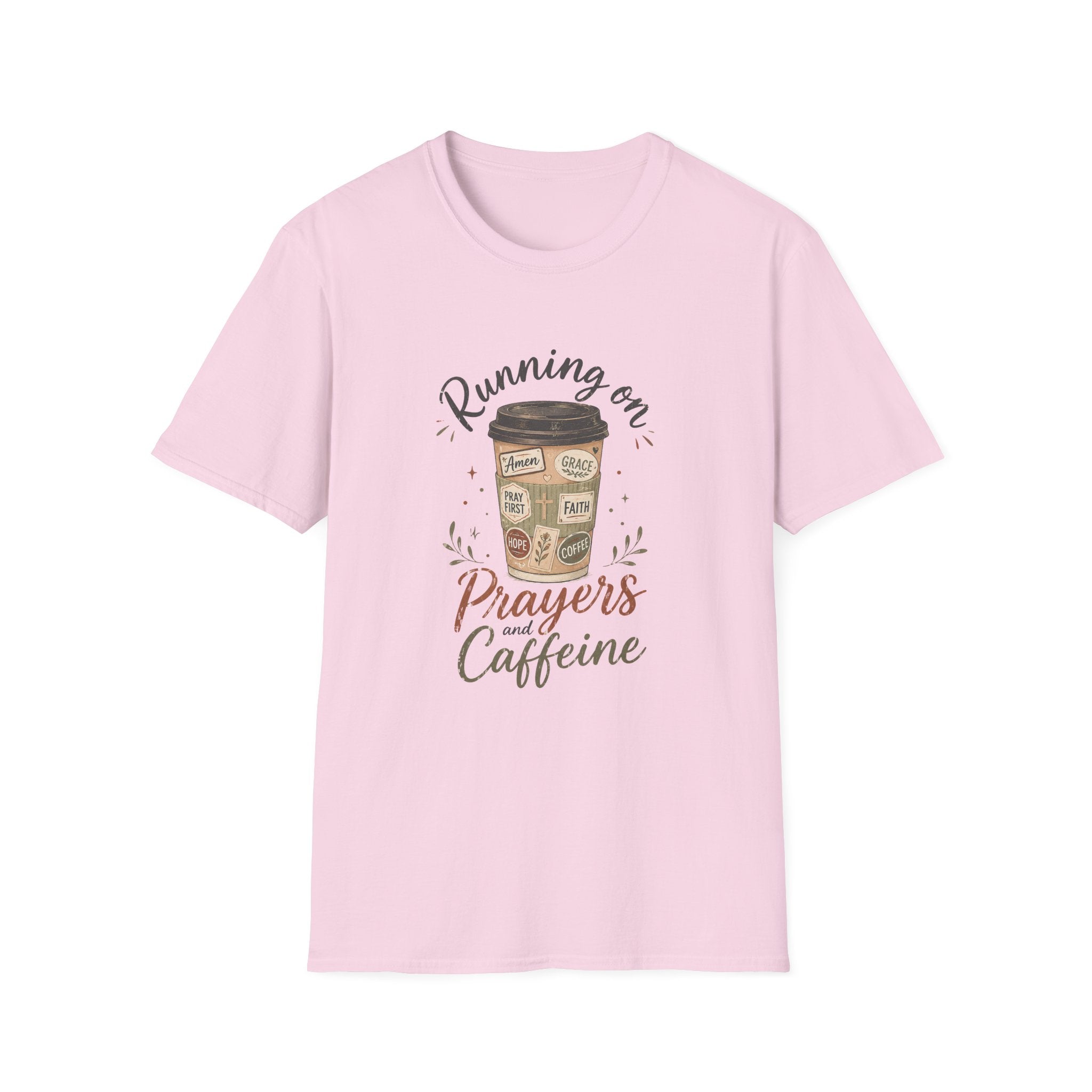 Running on Prayers Caffeine T-Shirt