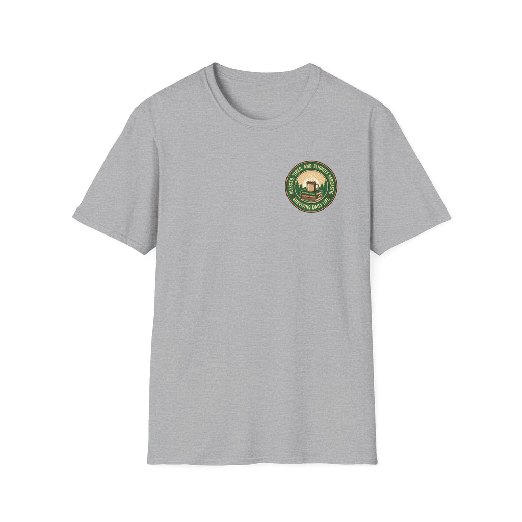 Blessed and Sarcastic Badge T-Shirt