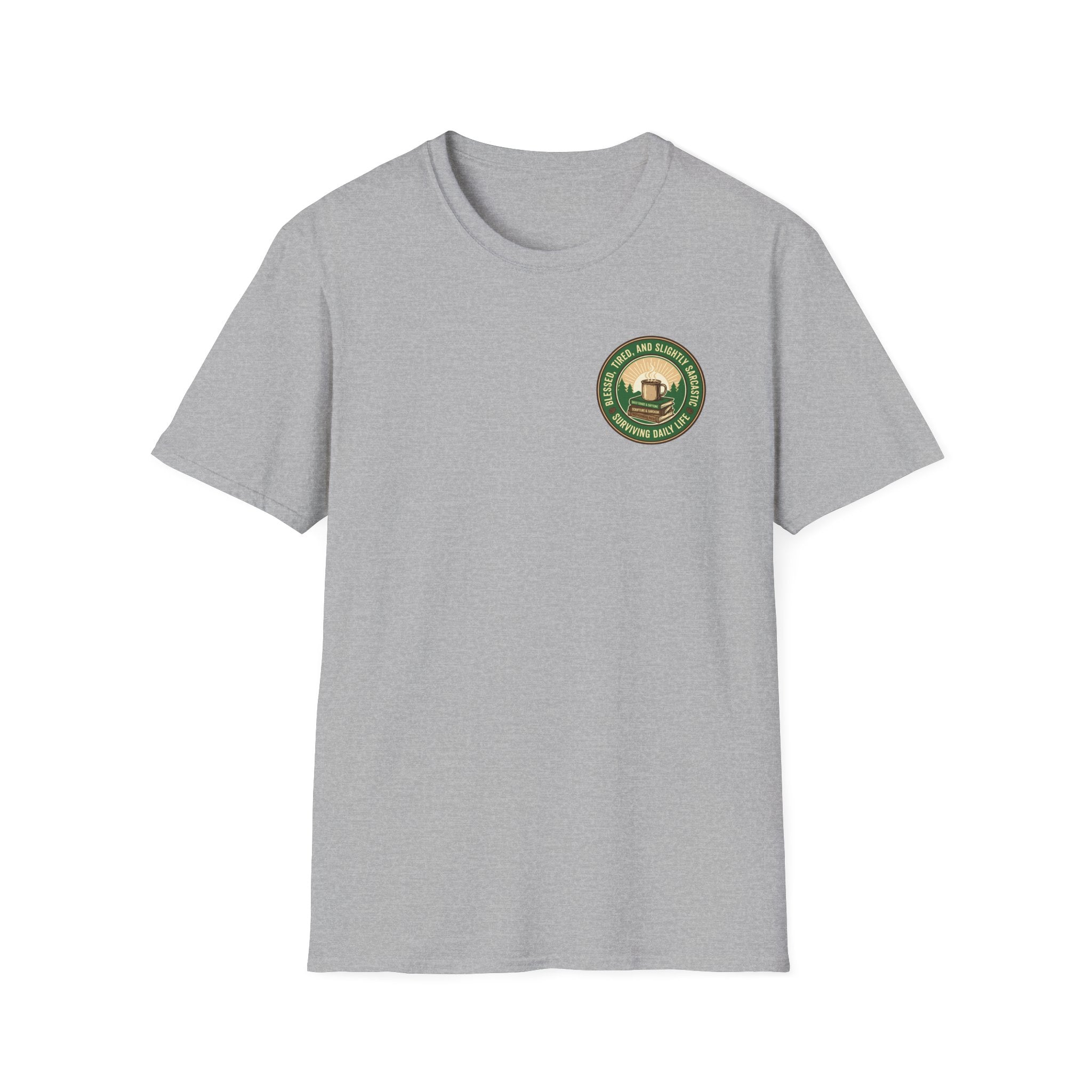 Blessed and Sarcastic Badge T-Shirt