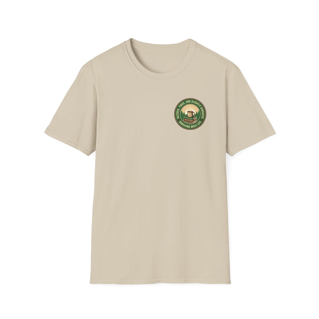 Blessed and Sarcastic Badge T-Shirt