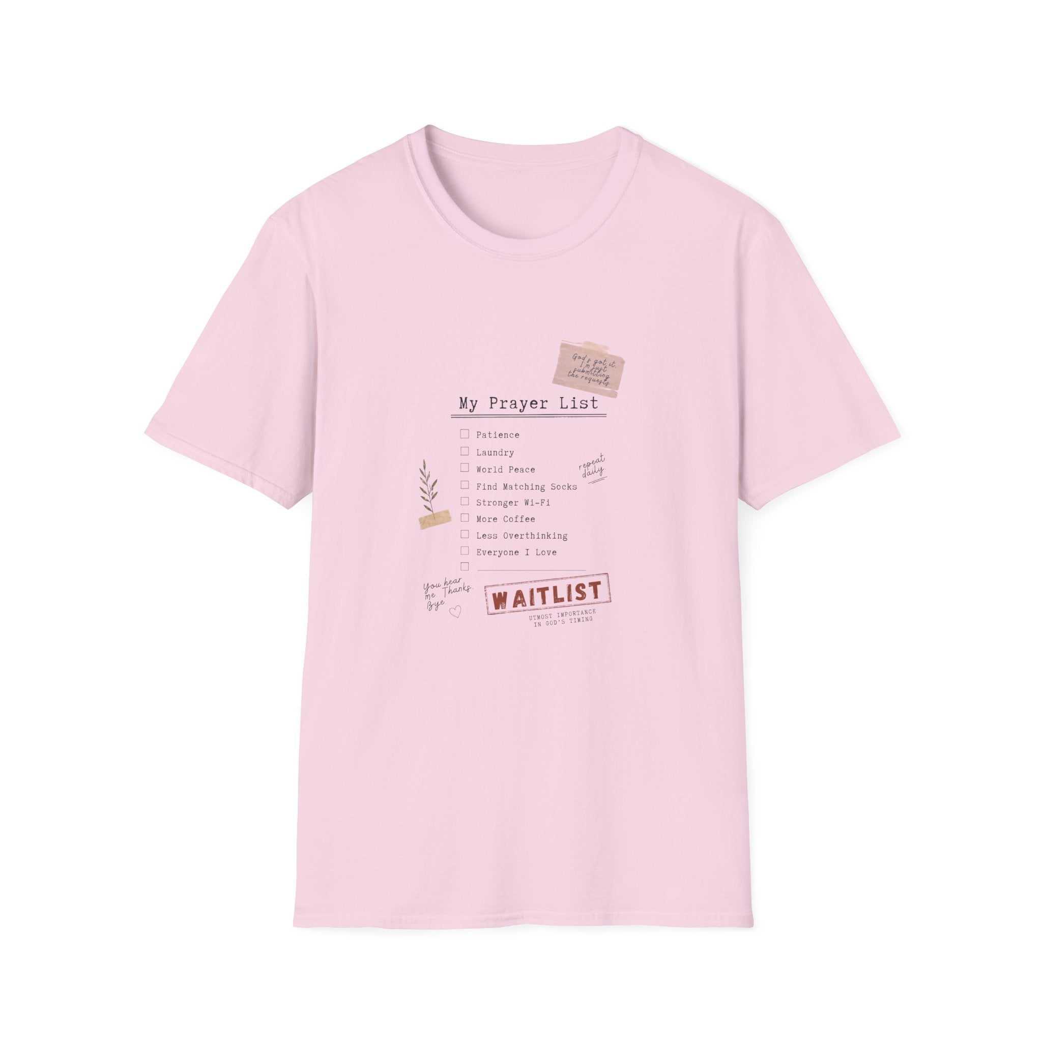 Prayer List T-Shirt