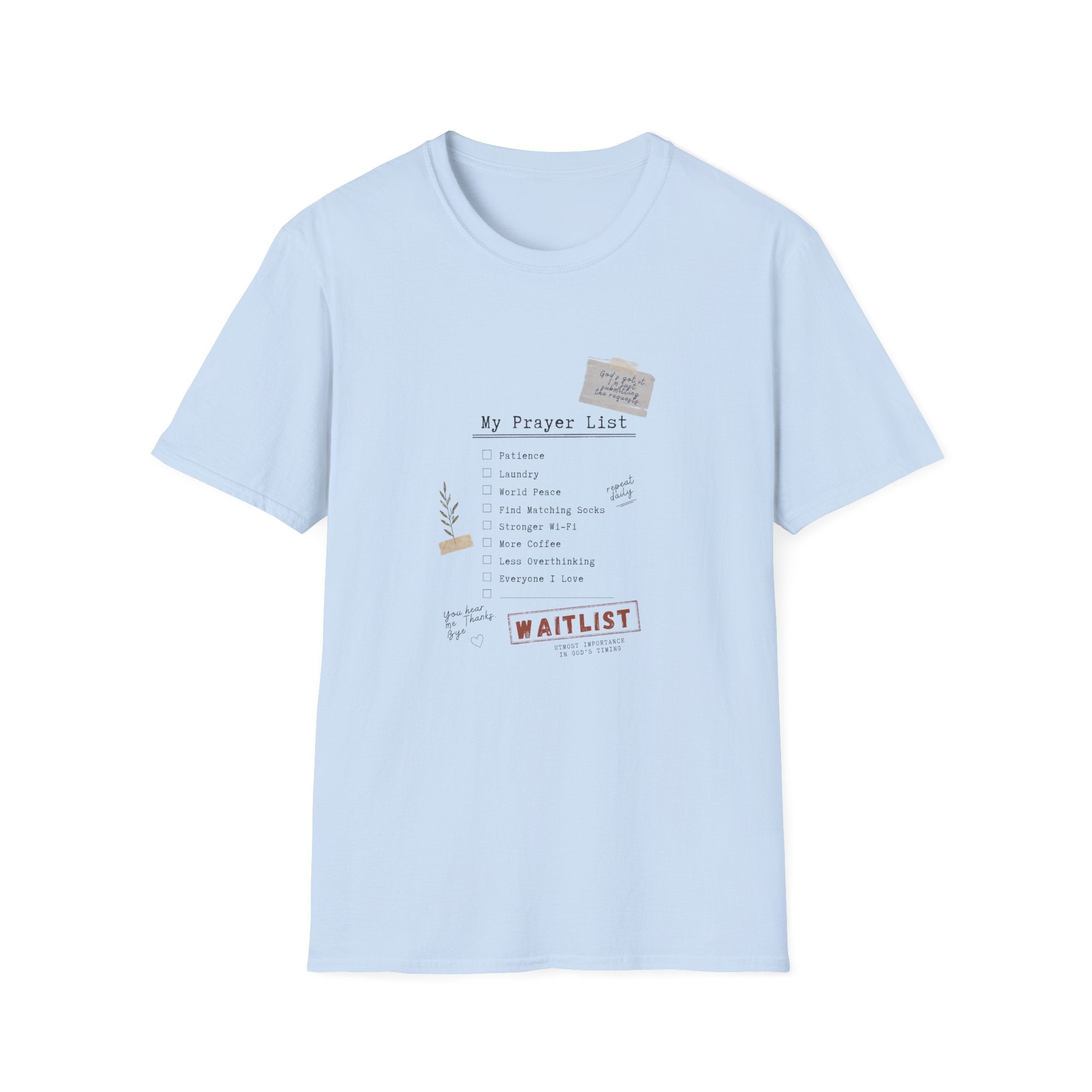 Prayer List T-Shirt