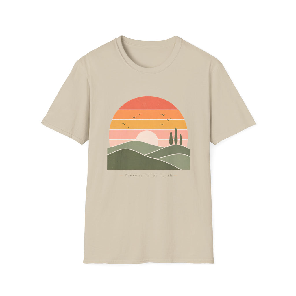 Retro Sun and Hills T-Shirt