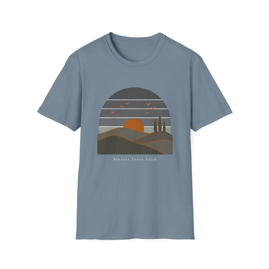 Retro Sun and Hills T-Shirt