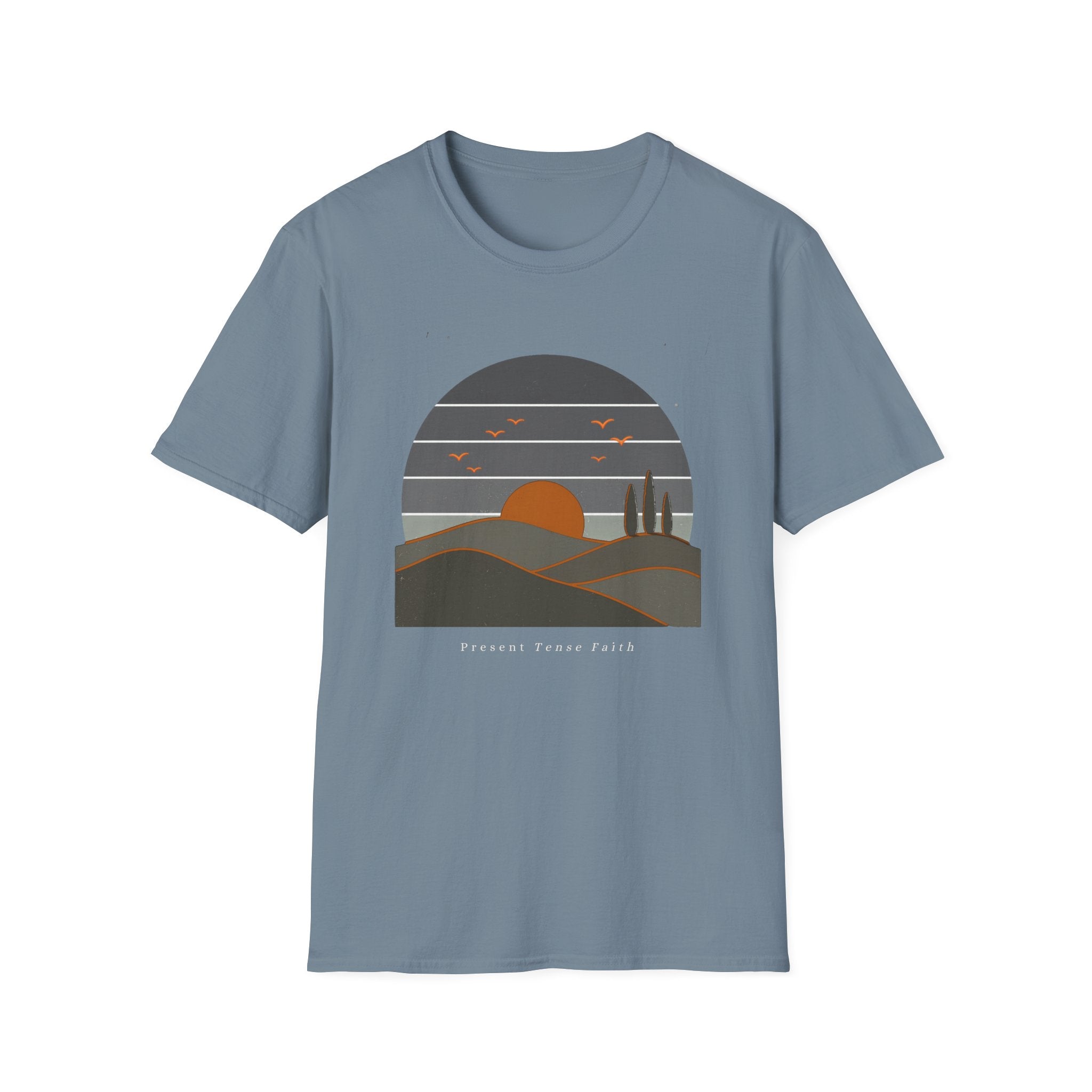 Retro Sun and Hills T-Shirt