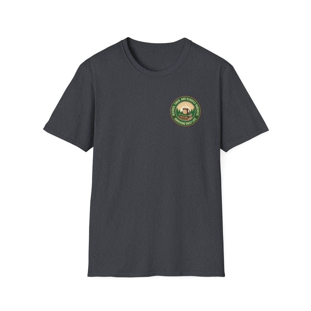 Blessed and Sarcastic Badge T-Shirt