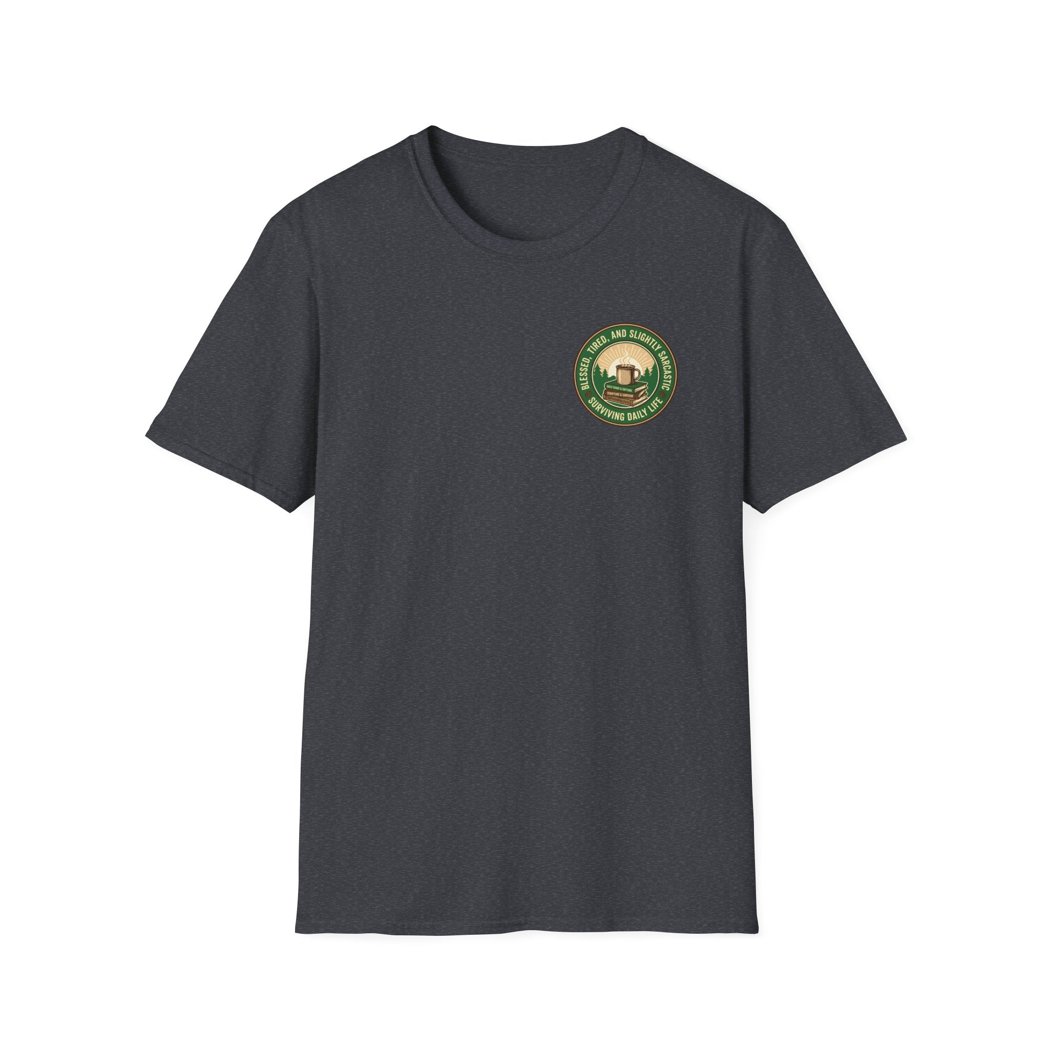 Blessed and Sarcastic Badge T-Shirt