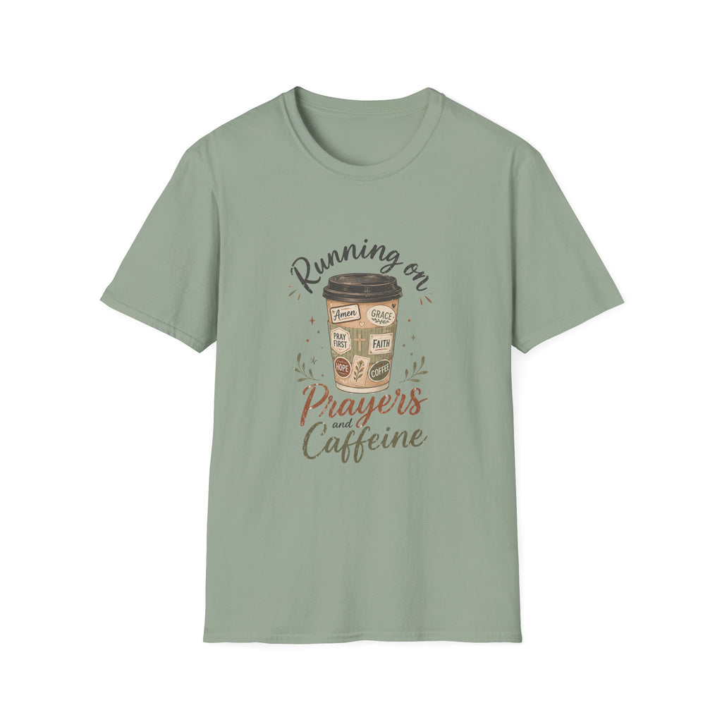 Running on Prayers Caffeine T-Shirt