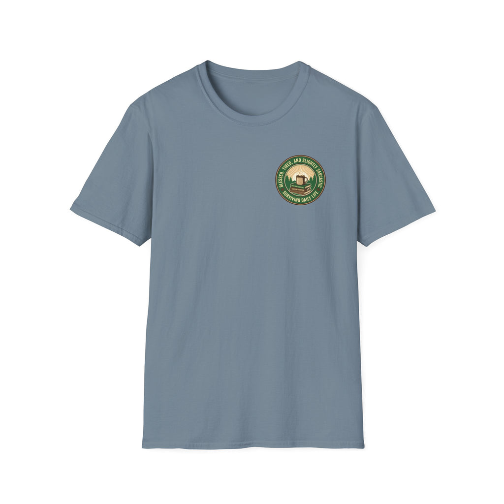 Blessed and Sarcastic Badge T-Shirt