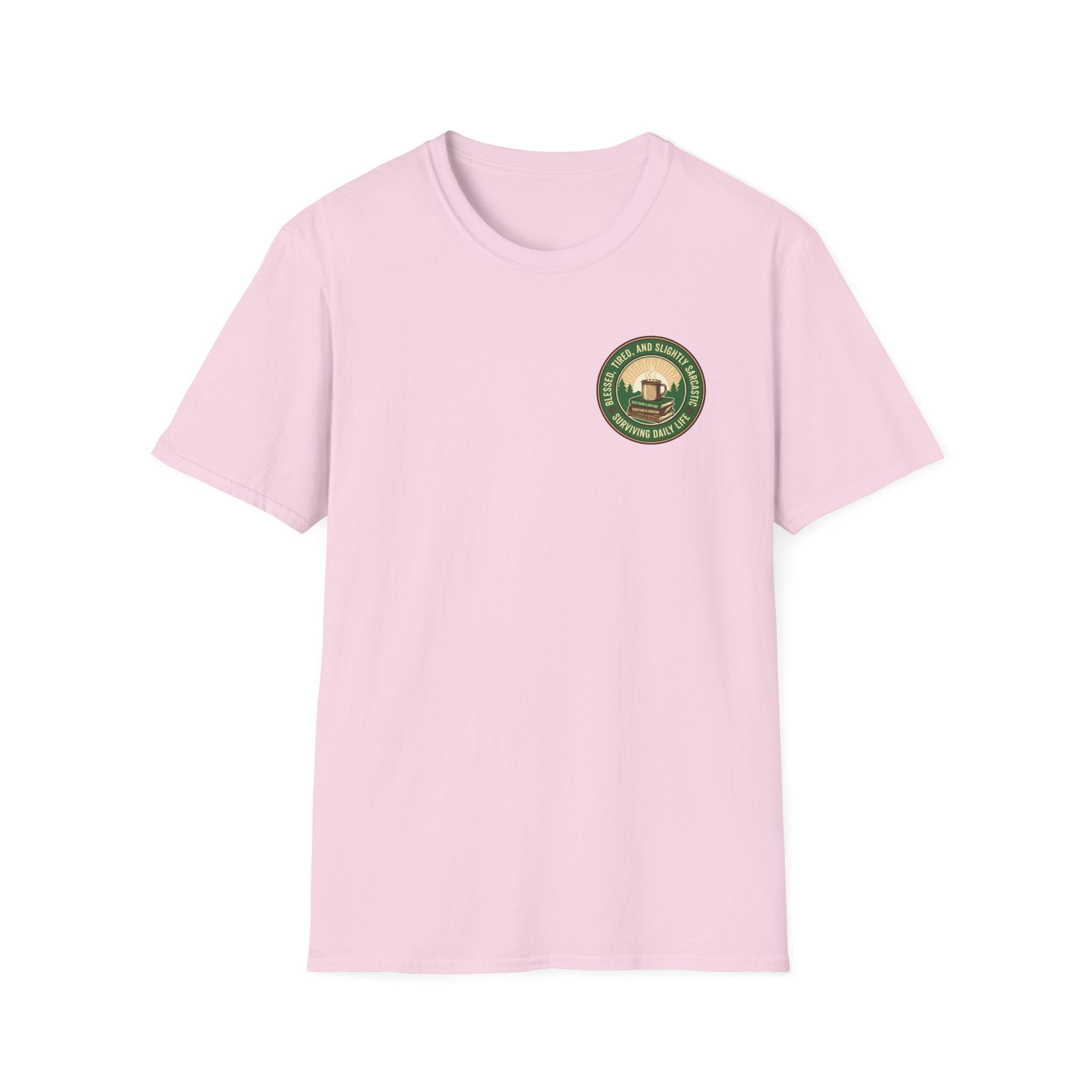 Blessed and Sarcastic Badge T-Shirt