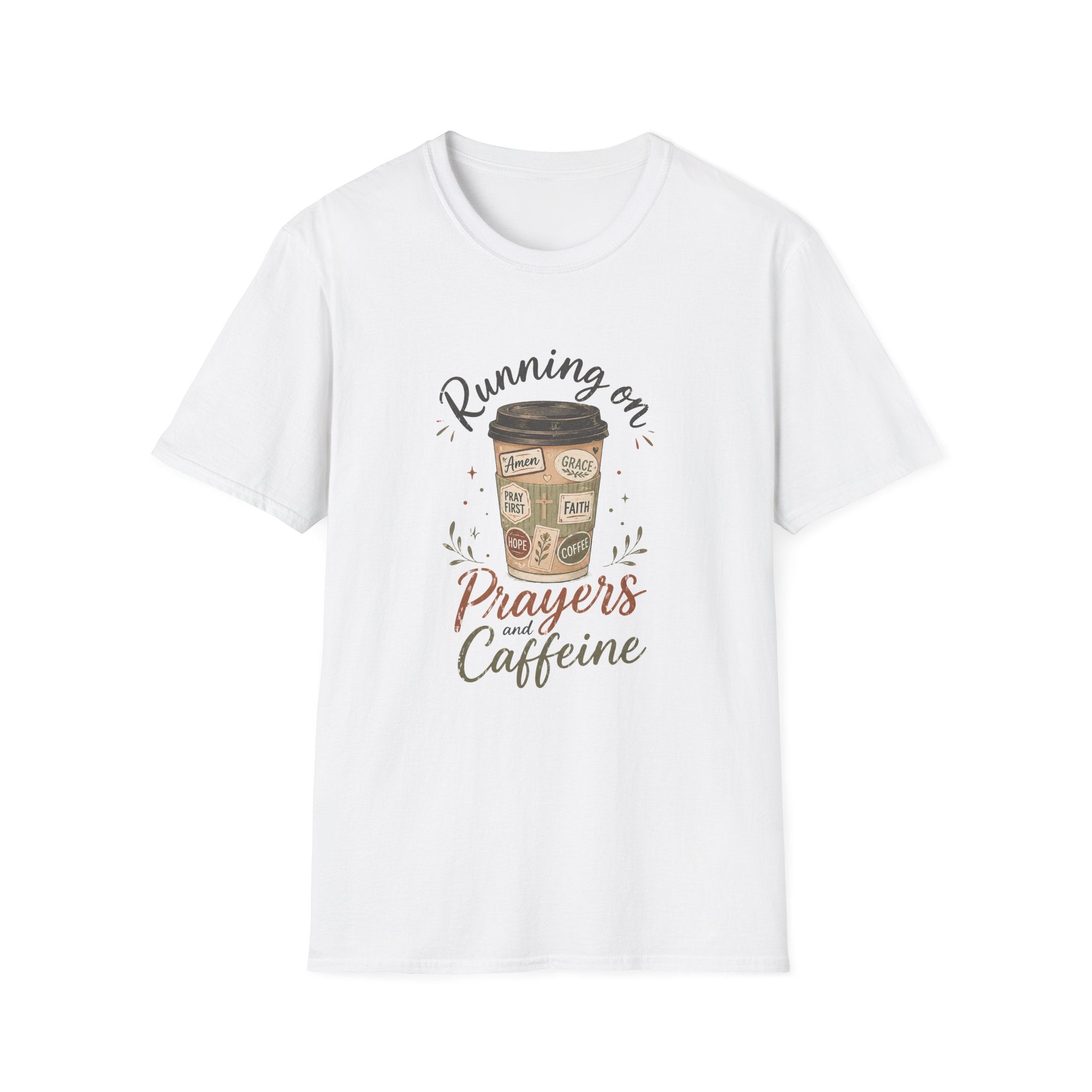 Running on Prayers Caffeine T-Shirt