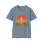 Retro Sunset and Cross T-Shirt