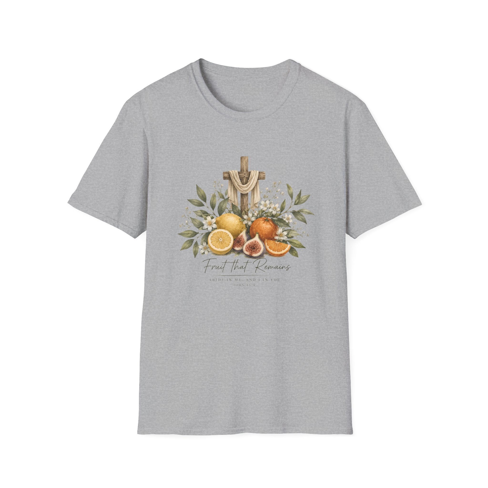 Fruit That Remains Cross with Citrus Floral T-Shirt