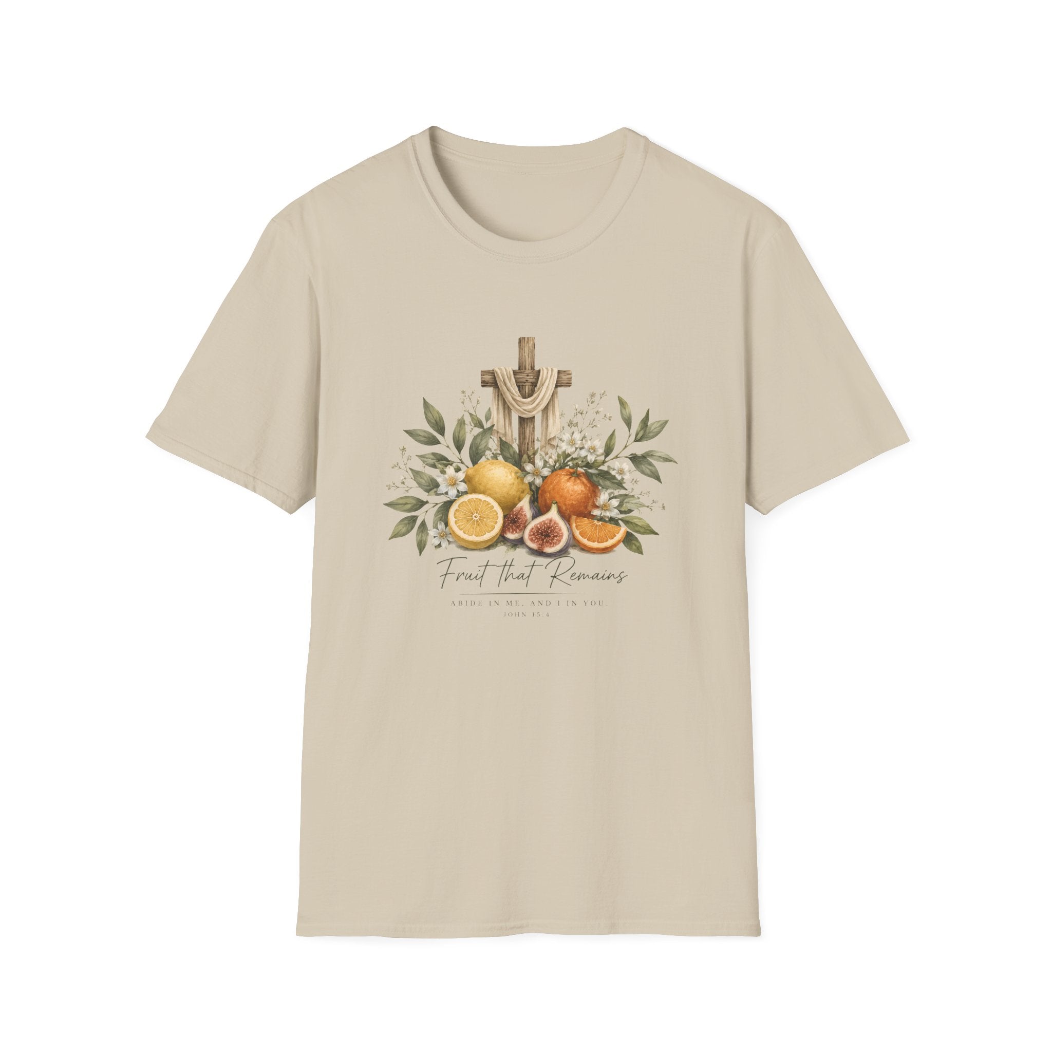 Fruit That Remains Cross with Citrus Floral T-Shirt