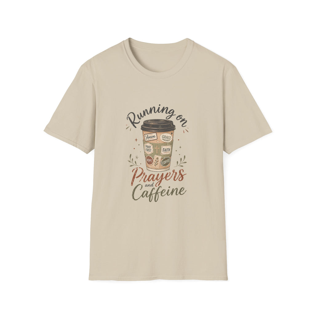 Running on Prayers Caffeine T-Shirt