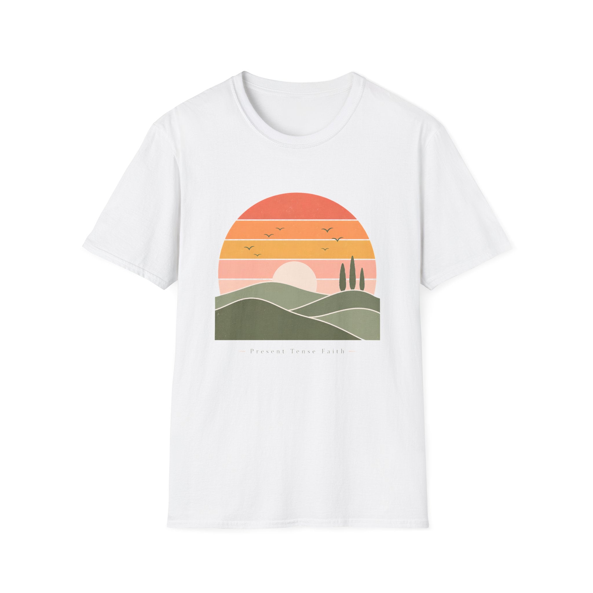 Retro Sun and Hills T-Shirt
