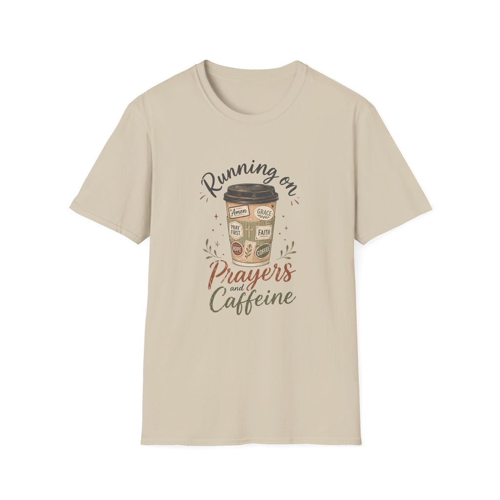 Running on Prayers Caffeine T-Shirt