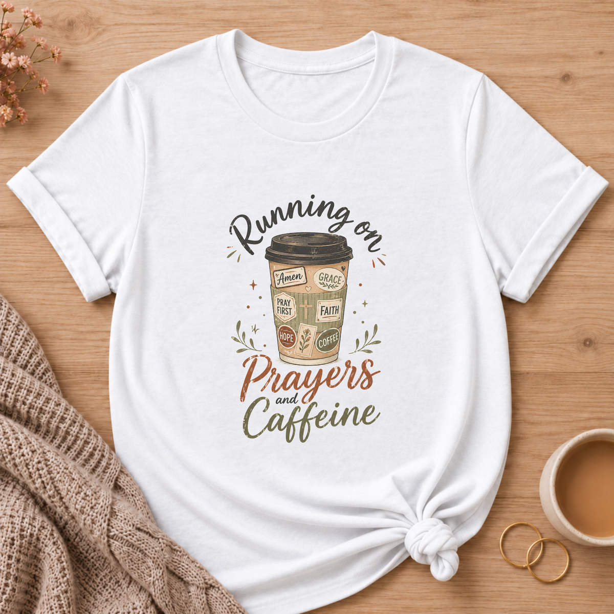 Prayers & Caffeine T-Shirt